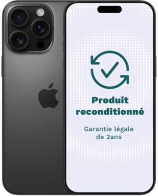 Smartphone APPLE iPhone 16 Pro Max 5G 256Go Titane Noir Parfait état - 959,99 € Smartphone APPLE iPhone 16 Pro Max 5G 256Go Titane Noir Parfait état reconditionné disponible sur Boulanger