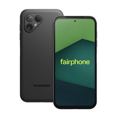 Smartphone Fairphone 5 6,46" 5G Double SIM 128 Go Noir mat État correct Fairphone reconditionné disponible sur Fnac