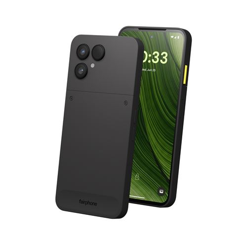 Smartphone Fairphone (Gen. 6) 6,31" 5G Double SIM 256 Go Noir Horizon État correct Fairphone reconditionné disponible sur Fnac