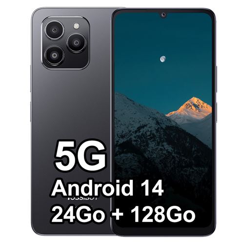Smartphone FOSSIBOT S1 24Go+128Go 6.74 Dual sim 5G Android 14- noir État correct N/A reconditionné disponible sur Fnac