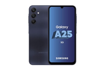 Smartphone Galaxy A25 6.5" 5G Double nano SIM 128 Go Bleu nuit État correct reconditionné disponible sur Darty