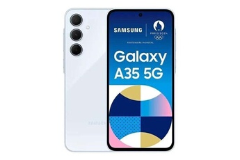 Smartphone galaxy a35 bleu 6.6 pouces RAM 6 Go stockage 128 Go État correct reconditionné disponible sur Darty