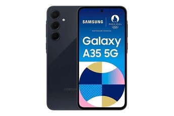 Smartphone Galaxy A35 bleu 6.6 RAM 8 Go stockage 128 Go État correct Samsung reconditionné disponible sur Darty