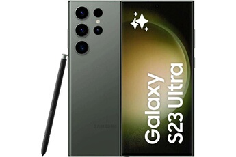 Smartphone galaxy s23 ultra vert 6.8 pouces RAM 8 Go stockage 256 Go État correct Samsung reconditionné disponible sur Darty