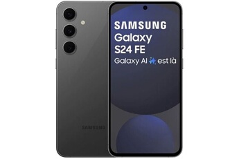 Smartphone Galaxy S24 FE 128 Go Graphite (Import UE) État correct Samsung reconditionné disponible sur Darty