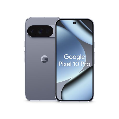 Smartphone Google Pixel 10 Pro 6,3" 5G Double SIM 512 Go Quartz Gris État correct Google reconditionné disponible sur Fnac