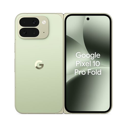 Smartphone Google Pixel 10 Pro Fold 6,4" 5G Double SIM 512 Go Jade État correct Google reconditionné disponible sur Fnac