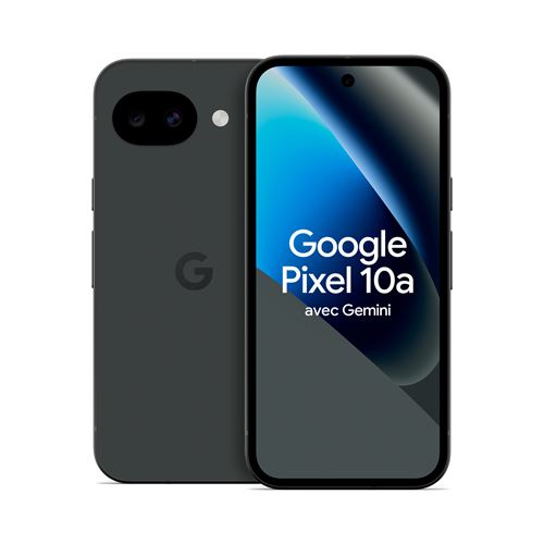 Smartphone Google Pixel 10a 6,3" 5G Double SIM 128 Go Noir volcanique État correct reconditionné disponible sur Fnac
