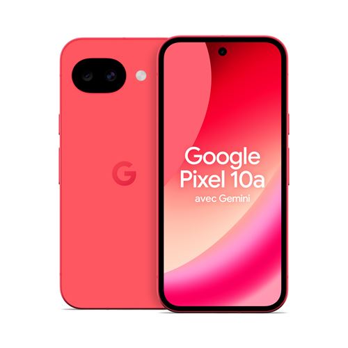 Smartphone Google Pixel 10a 6,3"" 5G Double SIM 256 Go Rouge framboise État correct Google reconditionné disponible sur Fnac