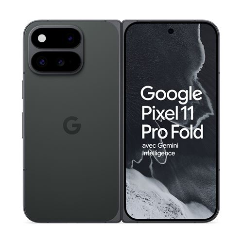 Smartphone Google Pixel 11 Pro Fold 6.73" OLED 5G Double SIM 256 Go Noir Volcanique État correct Google reconditionné disponible sur Fnac | Dero