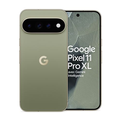 Smartphone Google Pixel 11 Pro XL 6.73" OLED 5G Double SIM 256 Go Olive État correct Google reconditionné disponible sur Fnac