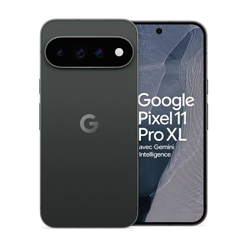 Smartphone Google Pixel 11 Pro XL 6.73" OLED 5G Double SIM 512 Go Noir Volcanique État correct Google reconditionné disponible sur Fnac