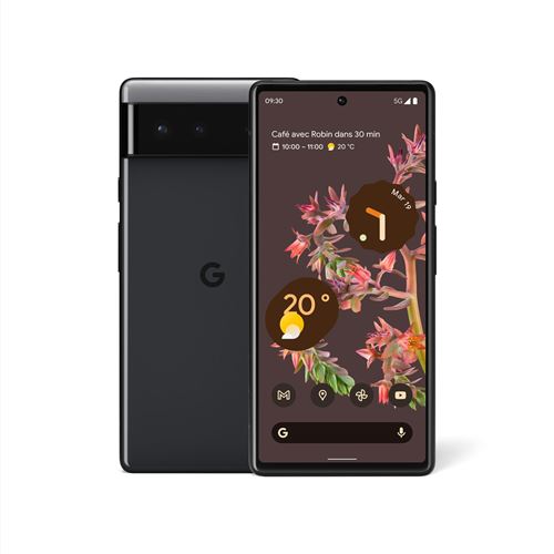 Smartphone Google Pixel 6 6,4"" 5G 128 Go Noir Carbone État correct Google reconditionné disponible sur Fnac