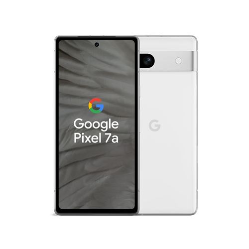 Smartphone Google Pixel 7a 6.1" 5G Double SIM 128 Go Blanc Neige État correct reconditionné disponible sur Fnac