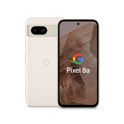 Smartphone Google Pixel 8a 5G Double Sim 128Go Porcelaine Blanc État correct Google reconditionné disponible sur Fnac