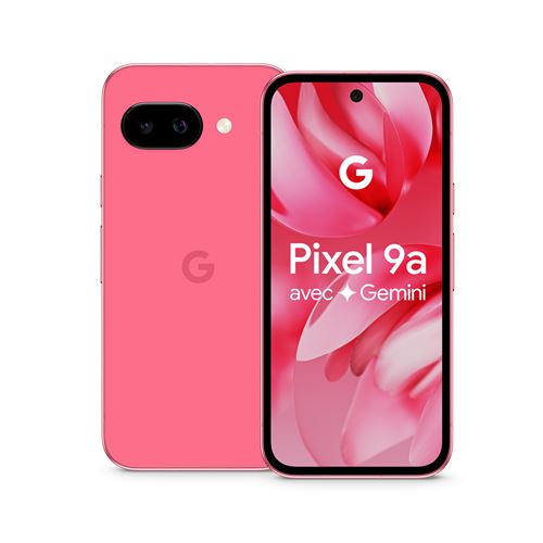 Smartphone Google Pixel 9a 6,3" 5G Double SIM 128 Go Rose Pivoine État correct reconditionné disponible sur Fnac