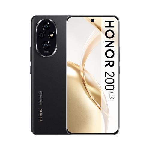 Smartphone Honor 200 6,7" 5G Double nano SIM 512 Go Noir État correct Honor reconditionné disponible sur Fnac