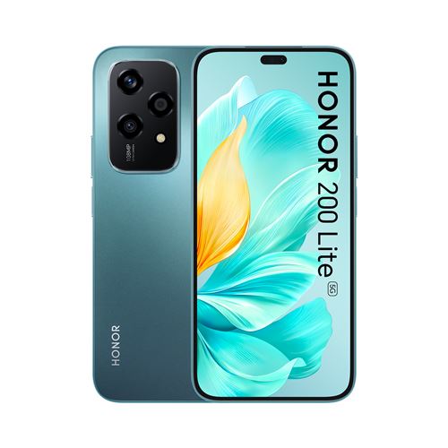 Smartphone Honor 200 Lite 6,7"" 5G Double nano SIM 256 Go Vert État correct Honor reconditionné disponible sur Fnac