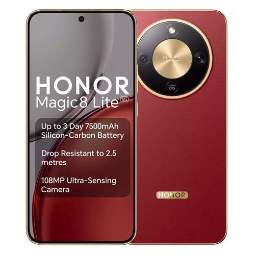 Smartphone Honor 8 lite marron 6.79 pouces RAM 8 Go stockage 512 Go État correct Honor reconditionné disponible sur Fnac