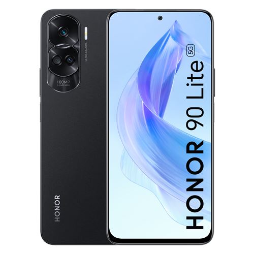 Smartphone Honor 90 Lite 6,74"" 5G Double nano SIM 256 Go Noir État correct Honor reconditionné disponible sur Fnac