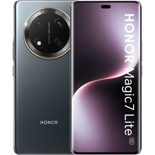 Smartphone Honor Magic 7 Lite noir stockage 512 Go État correct N/A reconditionné disponible sur Fnac
