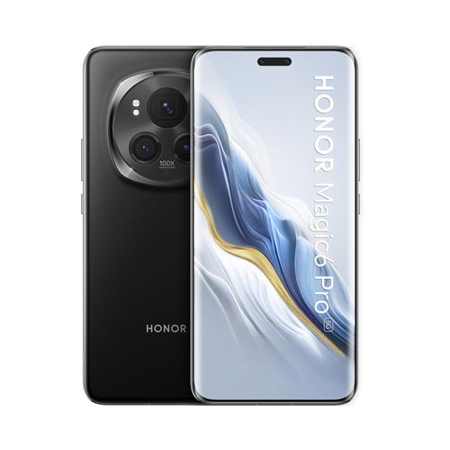 Smartphone Honor Magic6 Pro 6,8" 5G Double nano SIM 512 Go Noir État correct Honor reconditionné disponible sur Fnac