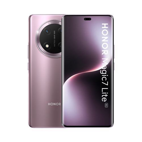 Smartphone Honor Magic7 Lite 6,78"" 5G Double nano SIM 256 Go Violet titane État correct Honor reconditionné disponible sur Fnac