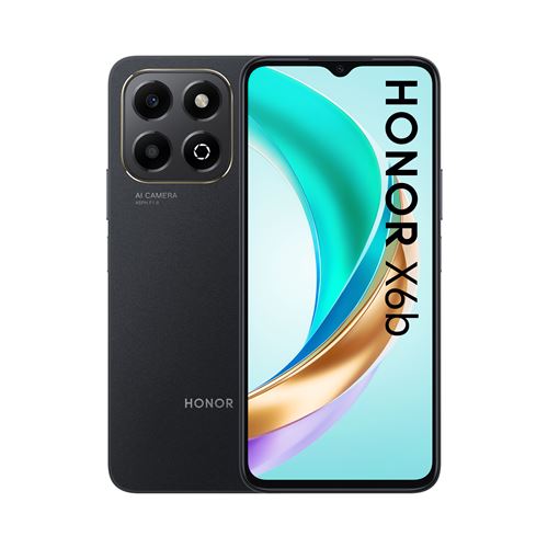 Smartphone Honor X6b 6,56"" Double nano SIM 128 Go Noir minuit État correct Honor reconditionné disponible sur Fnac