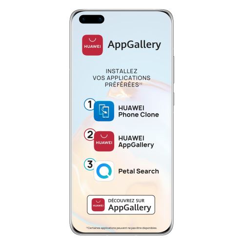 Smartphone Huawei P40 Pro 5G Double SIM 256 Go Argent État correct Huawei reconditionné disponible sur Fnac
