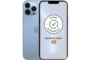 Smartphone iphone 13 pro bleu 6.1 pouces RAM 6 Go stockage 128 Go État correct Apple reconditionné disponible sur Darty