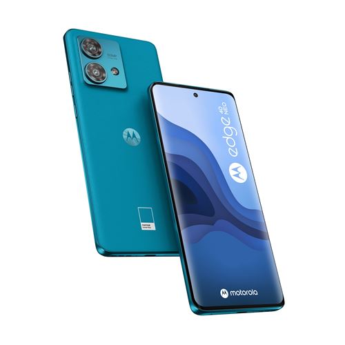 Smartphone Motorola Edge 40 Neo 6.5" 5G Double SIM 256 Go Bleu État correct Motorola reconditionné disponible sur Fnac