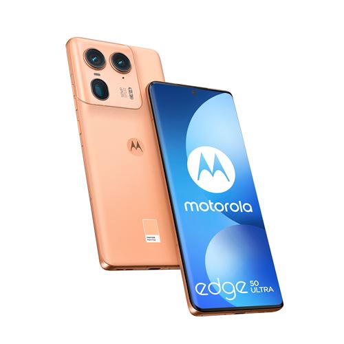 Smartphone Motorola Edge 50 Ultra 6,7" 5G Nano SIM 1 To Orange Peach Fuzz État correct N/A reconditionné disponible sur Fnac