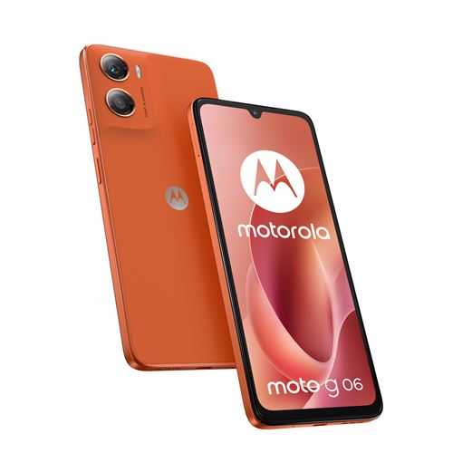 Smartphone Motorola Moto G06 6,88" Double SIM 64 Go Arabesque Orange État correct Motorola reconditionné disponible sur Fnac