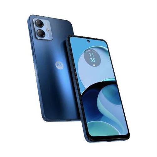 Smartphone Motorola moto g14 bleu 6.5 pouces RAM 4 Go stockage 128 Go État correct N/A reconditionné disponible sur Fnac