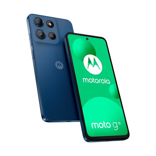 Smartphone Motorola Moto G15 6.72"" Double SIM 256 Go Marine État correct Motorola reconditionné disponible sur Fnac