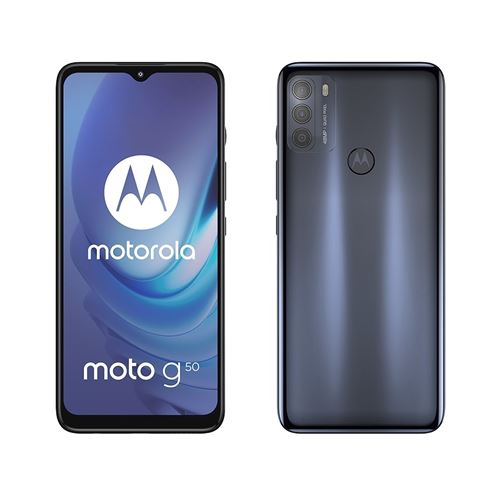 Smartphone Motorola Moto G50 6.5"" 64 Go Double SIM 5G Gris sidéral État correct Motorola reconditionné disponible sur Fnac