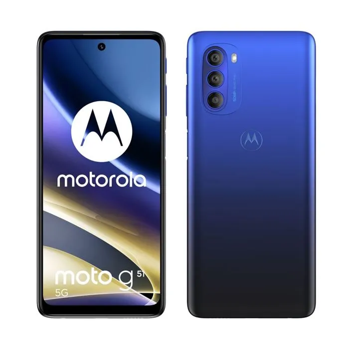 Smartphone Motorola Moto G51 68 (173cm) 120 Hz 5G Double SIM 128Go Bleu indigo Reconditionné Motorola reconditionné disponible sur Cdiscount Seconde Vie
