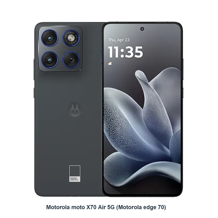 Smartphone Motorola moto X70 Air 5G (motorola edge 70) 12Go 256Go Noir Écran 67” Pantone ® Custom ROM - version chinoise Reconditionné - 259,00 € Smartphone Motorola moto X70 Air 5G (motorola edge 70) 12Go 256Go Noir Écran 67” Pantone ® Custom ROM - version chinoise Reconditionné Motorola reconditionné disponible sur Cdiscount Seconde Vie