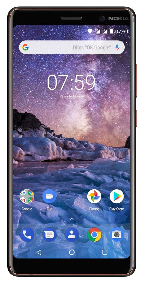 Smartphone Nokia 7 Plus Double SIM 64 Go Noir État correct Nokia reconditionné disponible sur Fnac