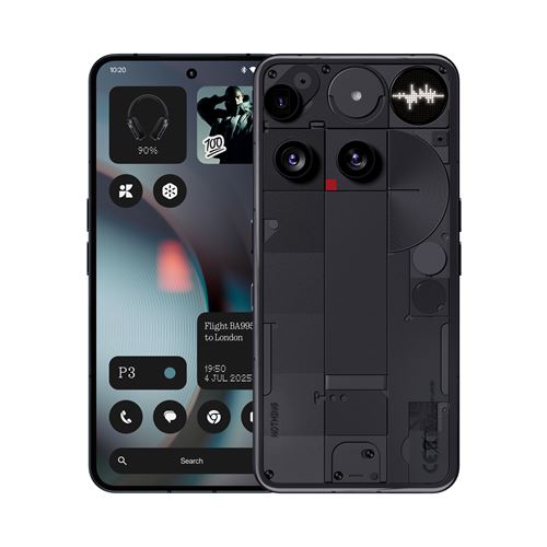 Smartphone Nothing Phone 3 6,67" 5G Nano SIM 512 Go Noir État correct N/A reconditionné disponible sur Fnac