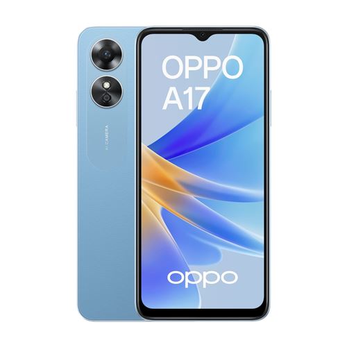 Smartphone Oppo A17 6,56" Double Nano SIM 64 Go Bleu lac État correct Oppo reconditionné disponible sur Fnac