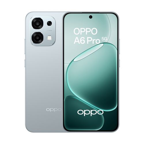 Smartphone Oppo A6 Pro 6,57” 5G Double nano SIM 256 Go Gris État correct Oppo reconditionné disponible sur Fnac