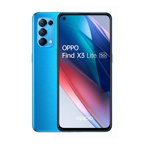 Smartphone Oppo Find X3 Lite 6.43" Double SIM 128 Go 5G Bleu État correct Oppo reconditionné disponible sur Fnac