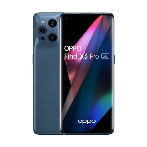 Smartphone Oppo Find X3 Pro 6.7" Double SIM 256 Go 5G Bleu État correct Oppo reconditionné disponible sur Fnac