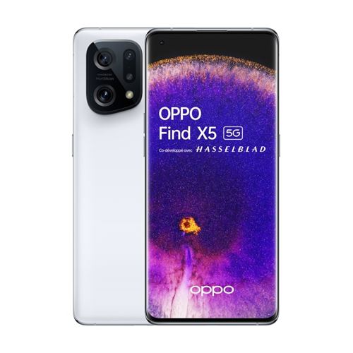 Smartphone Oppo Find X5 6,5"" 5G Double SIM 256 Go Blanc État correct - 324,19 € Smartphone Oppo Find X5 6,5"" 5G Double SIM 256 Go Blanc État correct Oppo reconditionné disponible sur Fnac