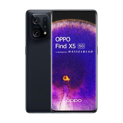 Smartphone Oppo Find X5 6,5"" 5G Double SIM 256 Go Noir État correct - 229,28 € Smartphone Oppo Find X5 6,5"" 5G Double SIM 256 Go Noir État correct Oppo reconditionné disponible sur Fnac
