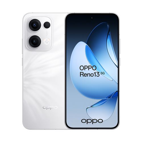 Smartphone Oppo Reno 13 6,59" 5G Double nano SIM 256 Go Blanc papillon État correct Oppo reconditionné disponible sur Fnac