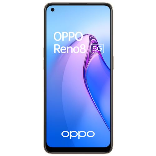 Smartphone Oppo Reno 8 6,43" 5G Double nano SIM 256 Go Or Chatoyant État correct reconditionné disponible sur Fnac