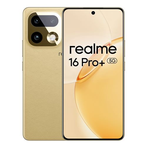 Smartphone Realme 16 Pro Plus 6,8"" 5G Nano SIM 512 Go Doré profond État correct Realme reconditionné disponible sur Fnac