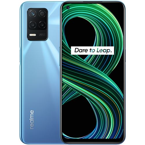 Smartphone realme 8 5G 6.4" 128 Go Bleu État correct Realme reconditionné disponible sur Fnac